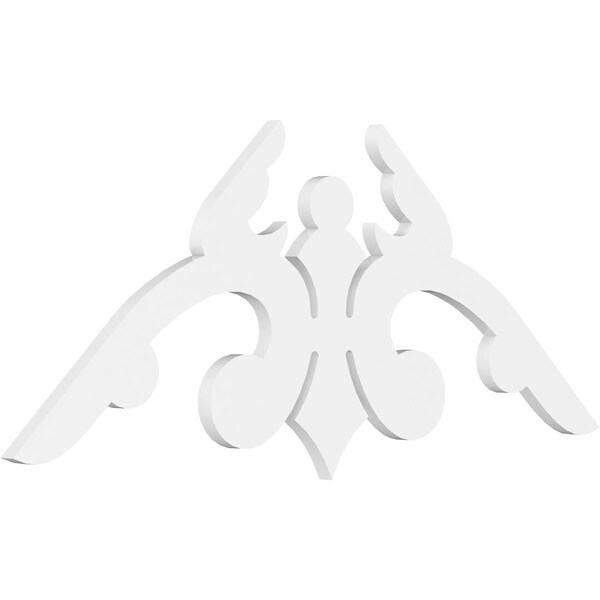 Ekena Millwork Pitch Milton Architectural Grade PVC Gable Pediment, 48"W x 22"H x 1"P (11/12) GPP048X022X100MIL - main